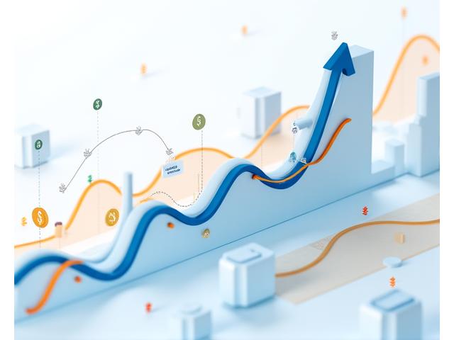 Graphiques financiers montrant la volatilité et les tendances du marché des cryptomonnaies, symbolisant le dollar cost averaging (DCA) et la diversification des investissements.