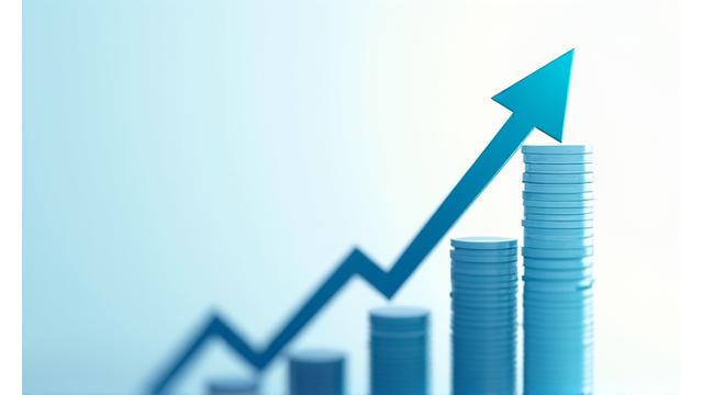 Graphique de croissance financière