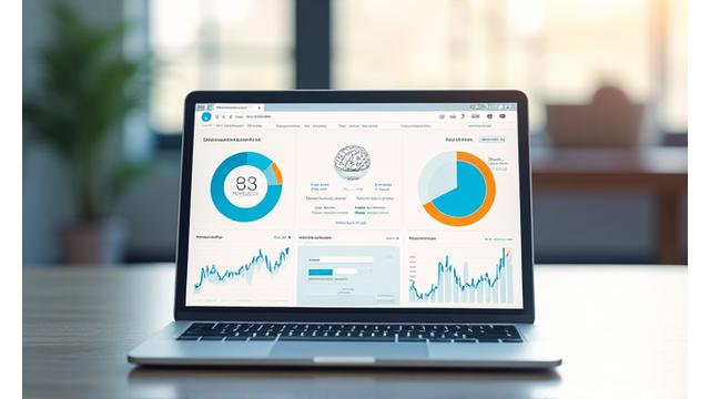 Interface d'un robo-advisor avec des graphiques de portefeuille